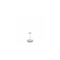 lampara de mesa led mini pro zafferano swap recargable y regulable blanca 2200-2700-3000k 2w aluminio ip65