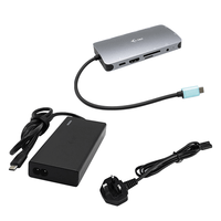 usb-c metal nano dock hdmivga lan power delivery 100w charg er