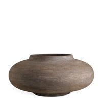 macetero decorativo de cemento marron oscuro d74