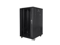 rack independiente lanberg ff01-6822-12b 22u 800kg ip20 600x800x1159mm negro vidrio templado