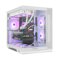 caja hummer astra neo semitt atx cristal frameless blanco