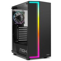 nox infinity gamma cristal templado usb 30 argb negra