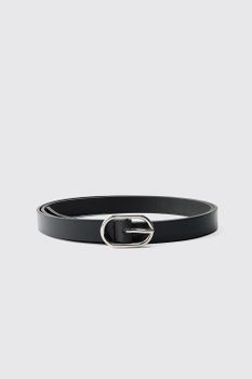 Formal Belt With Metal Buckle, Negro