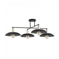 lampara de techo cima negro 4 luces