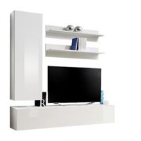 mueble para tv fly h1 de diseno color blanco brillante mueble colgante moderno y de moda para su sala de estar