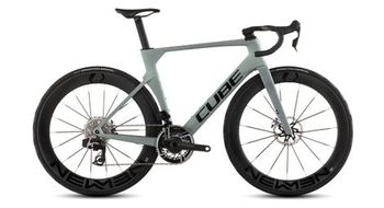 Cube litening aero c 68x slx bicicleta carretera sram red axs 12s 700 mm sea grey green 2026