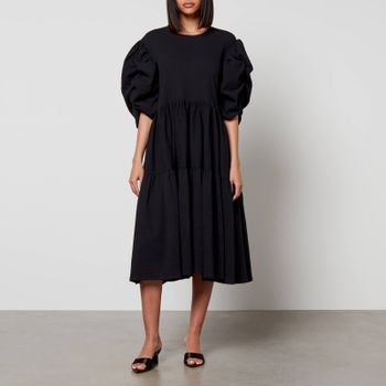 Toit Volant Ottille Puckered Cotton Midi Dress - XS/S