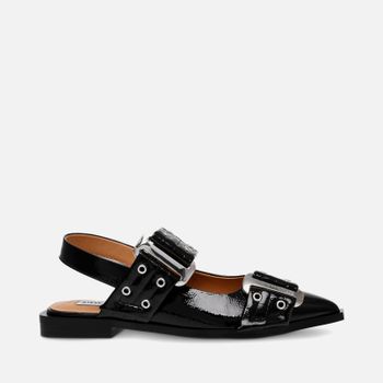 Steve Madden Women's Grand Ave Faux Patent Leather Flats - UK 3