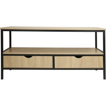 Mueble De Tv Estilo Industrial Con Cajón 