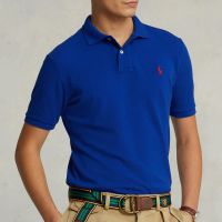 polo ralph lauren mens custom slim fit polo shirt - heritage royal - xxl