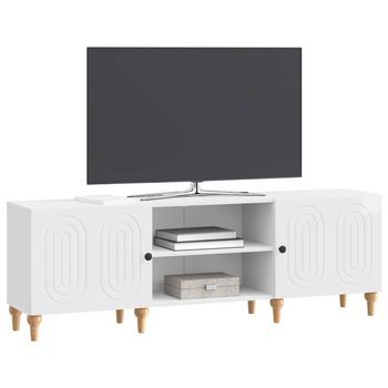 Mueble De Tv | Mueble De Salón | Gabinete De Tv Brillante 150 X 31 X 50 Cm Madera De Ingeniería