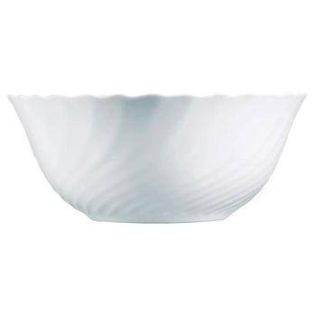 Ensaladera vidrio opal blanca 24 cm