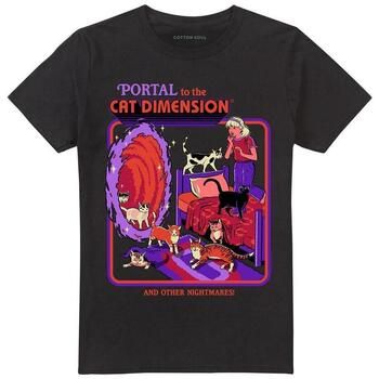 Steven Rhodes Camiseta Cat Dimension para mujer
