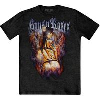guns n roses camiseta manga larga torso para mujer