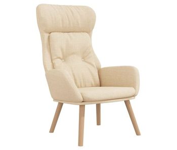 Vidaxl sillón de relax de tela color crema