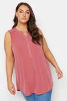 yours blusa sin mangas rosa mujer curvy y tallas grandes yours
