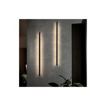 Aplique De Pared Led Para Interiores, Negro, 100 Cm, 3000 K, Moderno, Para Pasillo Y Dormitorio Zmh
