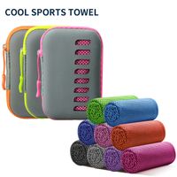 toallas refrescantes para acampar con estuche de eva toalla helada de viaje compacta y portatil toallas de secado rapido para deportes gimnasio senderismo y yoga