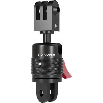 Lanxire Soporte Cámara Ajustable 360° para GoPro Hero 5-13 DJI Osmo Action 3/4, Adaptador Trípode Vertical, Soporte Action Cam