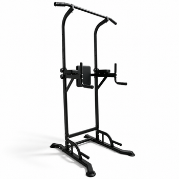 Torre De Dominadas Multifunción Con Estación Vkr, Fondos En Paralelas Y Altura Ajustable 150-230 Cm — Acero Con Acolchado Para Entrenamiento En Casa