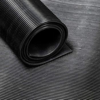 Goma Estribera Fina 12 Mts.x 30mm Negra Metro L.