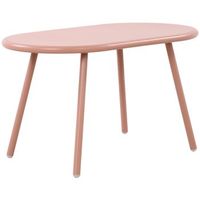 mesa de centro velva plastico rosado 45x80x45 cm clp