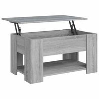 mesa de centromesa auxiliarmesita de centro madera de ingenieria gris sonoma 79x49x41 cm