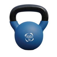pesa rusa kettlebell  hierro recubierto de neopreno body revolution - 16kg