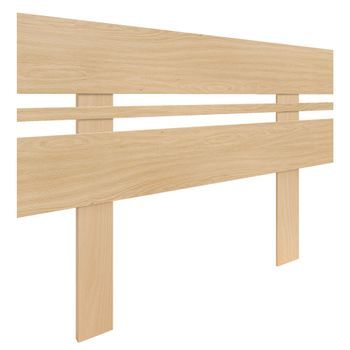 Dhome Cabecero Madera Natural 80cm Horizontal Estilo Ancho Con Patas Madera Reciclada Dm Herrajes Incluidos (80cm Horizontal Ancho, Madera Natural)