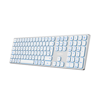 Coolbox Teclado Inal.Retroil. MOONLIGHT B431 Blanc