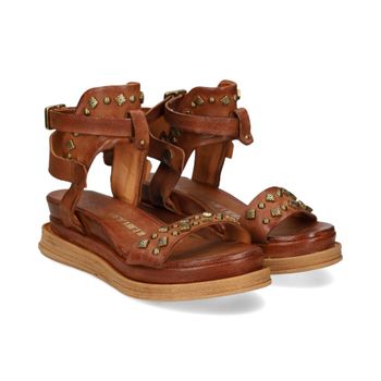 A.s.98 Sandalias Con Plataforma Mujer - Marrón Talla 40