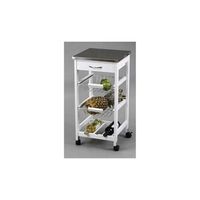 carro de cocina con cestas y botellero acero inoxidable