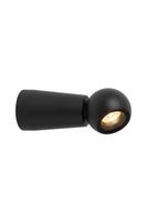 lampara de pared de aluminio con 1 led integrado negro