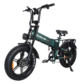 [EU DIRECT] BAOLUJIE D2 Bicicleta eléctrica, batería de 48V 20Ah, dos motores 48V 1000W*2, velocidad máxima recomendada