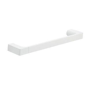 Toallero De 35 Cm De Latón Cromado Blanco Mate - Fijación Con Tornillos Incluida