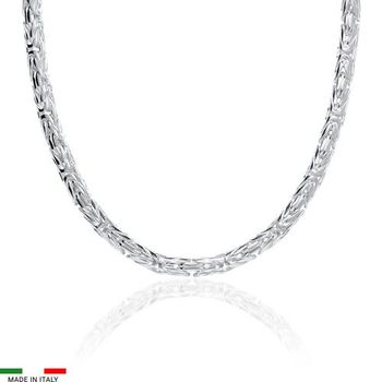 Cadena bizantina de plata 925 5mm