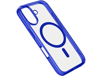 Funda móvil - CellularLine, Para Apple iPhone16 Plus, Trasera, Goma, Azul