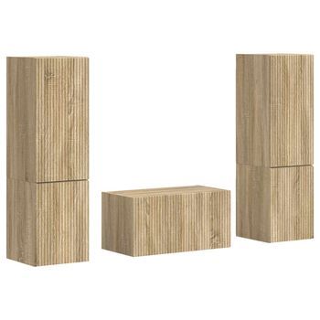 Conjunto De Mueble De Tv 5 Uds. Roble Sonoma Vidaxl
