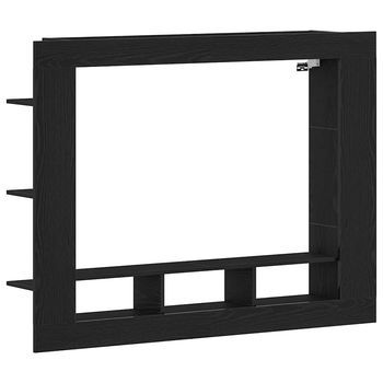 Mueble De Tv | Mueble De Salón | Gabinete De Tv Roble Negro 152 X 22 X 113 Cm