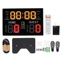 tablero electronico de puntos para mesa interior aptado para multiples deportes pantalla led de 11 digitos