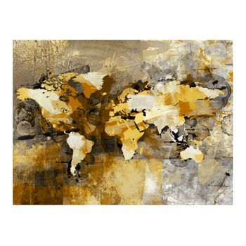 Papel Pintado 3d - Mapa Del Mundo Artístico (400x309 Cm)