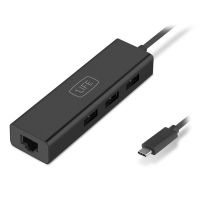 hub usb-c 1life usbhub 3 usb 30 rj-45 preto 3xusb 30 hasta 5gbps ethernet gigabit