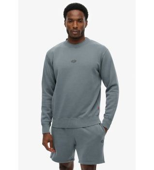 Superdry para hombre. M2014441A Sudadera Micro logo azul (S), Casual, Algodón