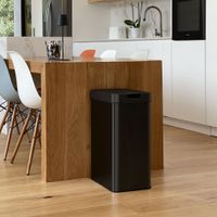 cubo de basura de cocina automatico negro  60l
