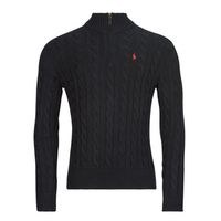polo ralph lauren jersey jersey con media cremallera en punto trenzado para hombre