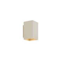 aplique moderno beige gu10 cuadrado