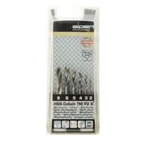estuche brocas alpen cobalto nirosta 6 piezas - neoferr