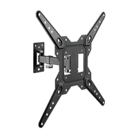 aisens soporte eco giratorio inclinable para monitortv 30kg 2 pivotes de 23-55 negro