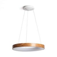lampara colgante led 50w aluminio cct seleccionable jacob-l marron