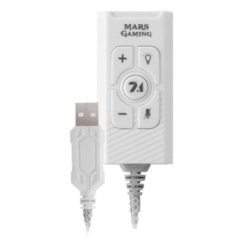 Mars Gaming MSC2 Tarjeta de Sonido Externa 7.1 USB Blanca